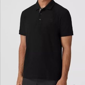 Mens Burberry Cotton Pique Polo Shirt Medium